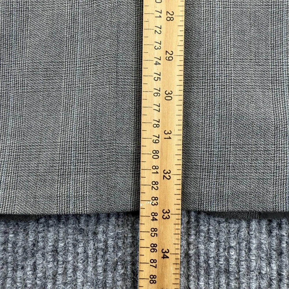 Haggar Black Label Blazer Mens 44L Gray Two Button Wool Blend Sport‎ Coat USA